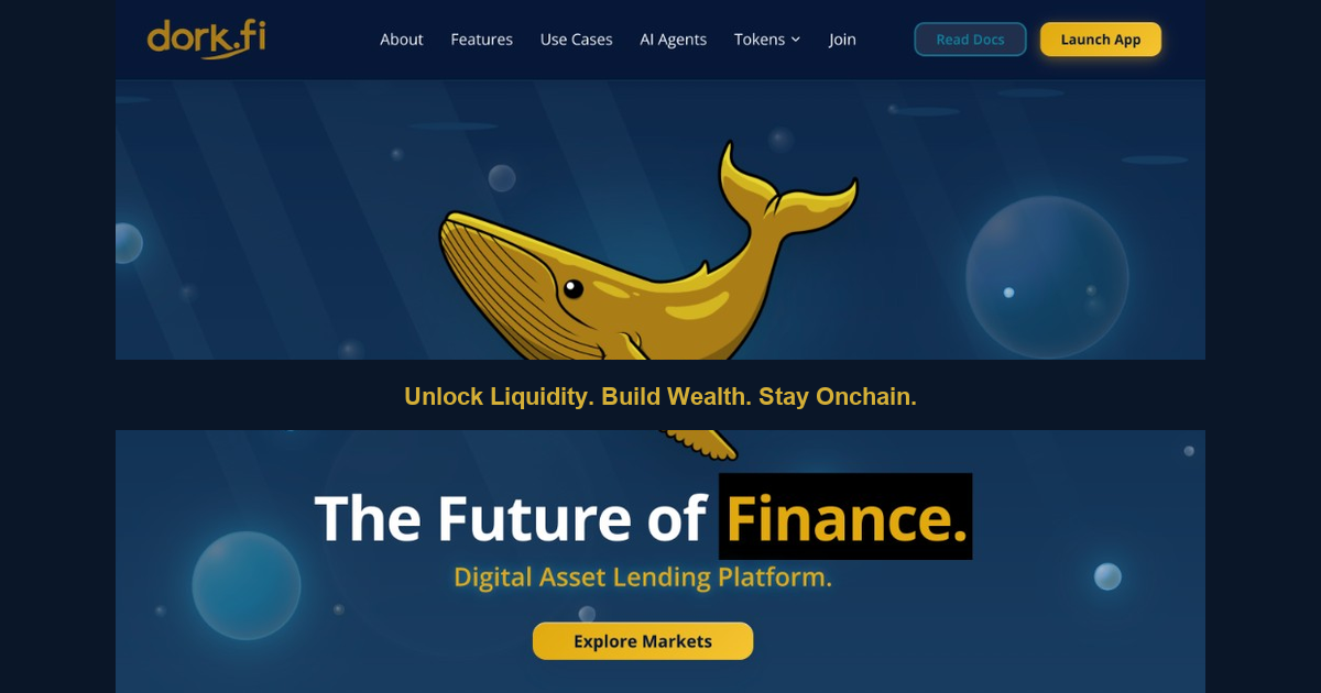 DorkFi unlocks on-chain credit with $206K TVL and WAD stablecoin
